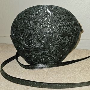 Borse and Pelle Embossed Leather Crossbody